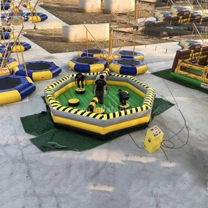 Juego Inflable NOVA Wipeout <span class=keywords><strong>Total</strong></span> Sweeper Eliminator Toxic Meltdown - PVC de Grado Comercial, 1 Año de Garantía, Kits de Reparación de Sopladores - Product Image 3