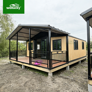 WELLUCKY Maison conteneur préfabriquée démontable <span class=keywords><strong>de</strong></span> 20 pieds, petite et économique, pour réfugiés, maison mobile pliable - Product Image 1