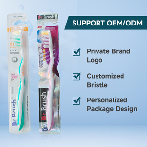 उच्च गुणवत्ता वाले कस्टम लोगो यात्रा मैनुअल टूथब्रश नरम ब्रिस्टल प्लास्टिक को घर के उपयोग के लिए वयस्क टूथब्रश - Product Image 6