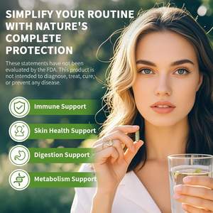 Kapsul BIOCHEALTH Graviola Soursop dengan minyak biji hitam, Lumut laut, Ashwagandha, kunyit & Moringa | Dukungan imun & Kesehatan Gut - Product Image 2