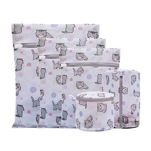 Bolsa de Lavandería con Estampado de Gatos, Venta al Por Mayor Directa de Fábrica, Bolsa de Malla de Gran Capacidad para Ropa y Lencería - Product Image 3