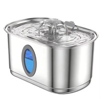 Fontaine à eau pour animaux de compagnie en acier inoxydable 304 de qualité supérieure, distributeur d'eau circulante de 3,2 L pour chats, petits chiens, abreuvoir d'intérieur