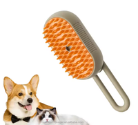 3 en 1 Brosses à poils pour animaux de compagnie Brosse à vapeur autonettoyante pour chat Brosse à poils lâches emmêlés pour chat