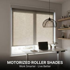 Store Enrouleur Électrique Occultant Motorisé Silencieux avec Télécommande et Application, en Polyester, Largeur Personnalisée, Vente Directe Usine - Product Image 1