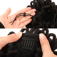 Chignon afro volumineux en fausses mèches pour femmes noires, style dreadlocks, directement de l'usine