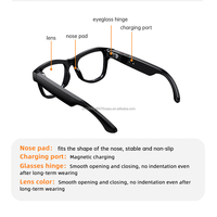 Gafas Inteligentes con Cámara HD 4K de 8MP, IA, Bluetooth, Estuche de Carga de 1400mAh, Audio de Oído Abierto, Foto y Video