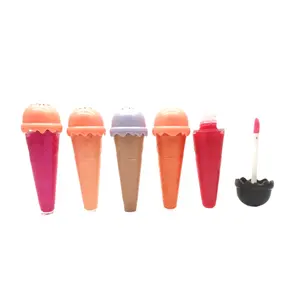 Novelty Design Ice Cream Multiple Flavors Lip Gloss Vendor Suitable For Kids