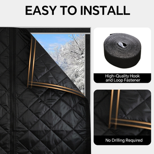 Cortina Aislante Magnética para <span class=keywords><strong>Puerta</strong></span> de <span class=keywords><strong>Autocaravana</strong></span> HOMFUL, Cubierta Térmica para <span class=keywords><strong>Puerta</strong></span> de <span class=keywords><strong>Autocaravana</strong></span>, Bloqueador de Corrientes de Aire para Entrada de <span class=keywords><strong>Autocaravana</strong></span> - Product Image 2