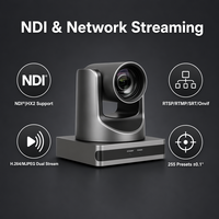 Caméra PTZ avec zoom optique 12x, 1080P60, USB 3.0, PoE, suivi IA, OEM ODM pour l'éducation, les églises, la diffusion en direct et les vidéoconférences