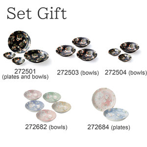 High Class Elegant Simple Japanese Flowers Plate Bowl Kitchen Porcelain <b>Dinner</b> Modern Dish <b>Set</b> - Product Image 4