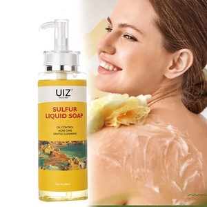 Sapone liquido allo <span class=keywords><strong>zolfo</strong></span> OEM con acido citrico olio di pesca controlarne rimuovere gli acari Caregentle bagnoschiuma sapone liquido Gel doccia - Product Image 6