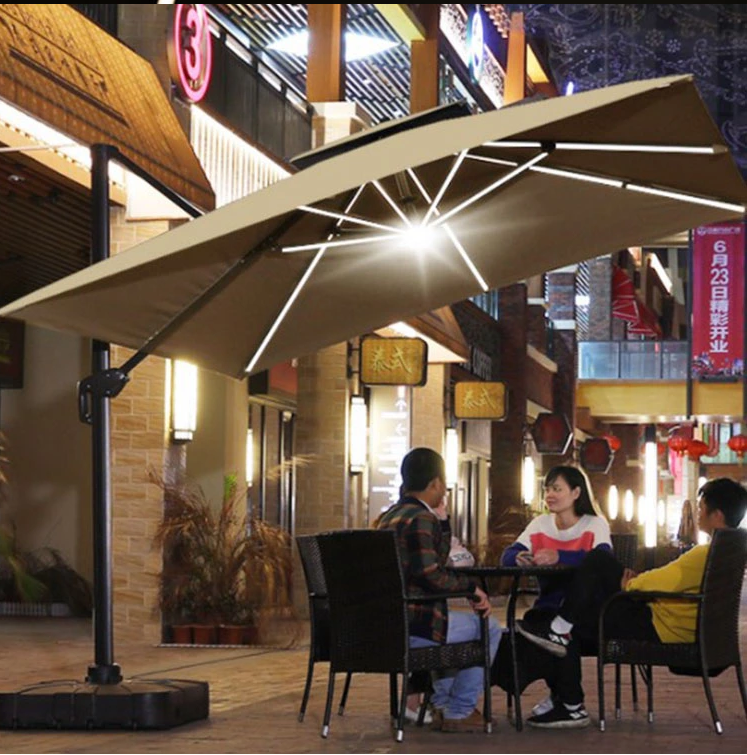Outdoor Parasol Garden Patio Led Light