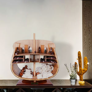 Modelo de barco alto de madera hecho a mano por encargo holandés D50 sección transversal histórica estilo náutico cedro pintado directo Vietnam - Product Image 6