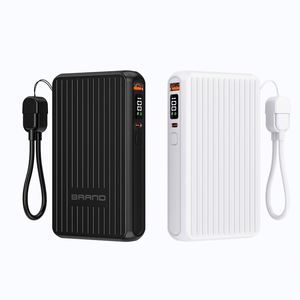 Banco de Energía Portátil de 10000 mAh con Carga Rápida PD22.5W, Entrada USB, Cable Retráctil y Pantalla para Uso en Exteriores - Product Image 1
