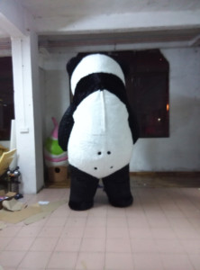 Costume de mascotte de grande taille, sur mesure, <span class=keywords><strong>Kungfu</strong></span> <span class=keywords><strong>Panda</strong></span>, costume de <span class=keywords><strong>panda</strong></span> gonflable personnalisé, costume de <span class=keywords><strong>panda</strong></span> gonflable publicitaire, costumes d'ours en peluche gonflables - Product Image 2
