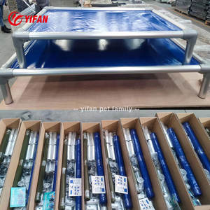 Aluminium rahmen Open Outdoor Indoor Aluminium Haustier Schlaf bett Erhöhtes Hunde bett Tragbares rutsch festes Fußstützen-Haustier bett - Product Image 4