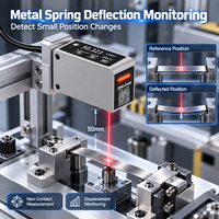Sensor Perpindahan Laser Presisi LV50 Rentang Pengukuran 50mm Sensor Optik Industri Pabrik Output NPN PNP Analog RS485
