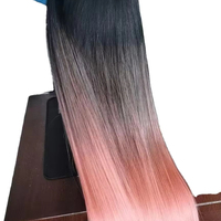 Offre Spéciale : Toupet de Luxe en Cheveux Chinois Remy Doux Effet Miroir, Double Trame, Double Tirage, Tissage à la Machine, 150g
