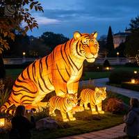 Projet d'éclairage personnalisé pour zoo, exposition de lanternes d'animaux de safari pour parcs, zoos, décorations de fêtes, Nouvel An, Noël