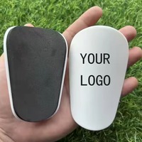 Protège-tibias de football blancs vierges de haute qualité pour sublimation, mini protège-tibias de football