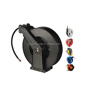 65Ft 5/16&quot; Auto Retractable Retractable Pressure Washer <strong>Hose</strong> Reel 20M Steel Professional Power Wash <strong>Hose</strong> Reel for Water/<strong>Air</strong>/Oil - Product Image 2