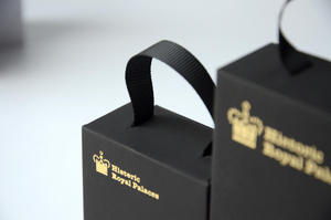 Custom <b>Black</b> Cardboard Gift <b>Box</b> for Jewelry Printed with Personalized Logo - Product Image 6