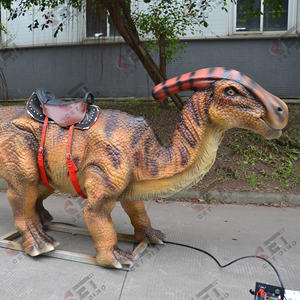 Offre Spéciale : Manège de Parc d'Attractions Dinosaure Animé à Bascule - Parasaurolophus - Product Image 1