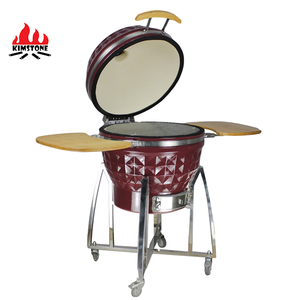 24 Inch Ceramic Smoker Kamado Auplex  BBQ Grill Large kamado Cermico Japons Kamado Supply with  Ash Removal <span class=keywords><strong>Pan</strong></span> - Product Image 6