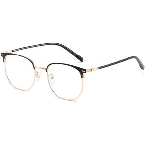 31249 Montura de Gafas Rectangulares de Media Montura, Lentes de PC Unisex con Protección Anti Luz Azul, Origen Taizhou - Product Image 1