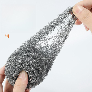 Resistente <span class=keywords><strong>in</strong></span> <span class=keywords><strong>acciaio</strong></span> inossidabile lana Scrubber spugna di qualità Premium cucina tamponi per pulire piatto palla per una pulizia efficiente - Product Image 5