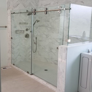 Schlussverkauf Zweifach-Schiebetür-Hardware-Kit <span class=keywords><strong>4</strong></span>-Tür-Schlitzverkleidungsstücke Zweifach-Betriebsschlitz-Schlitzdörreroller - Product Image 6