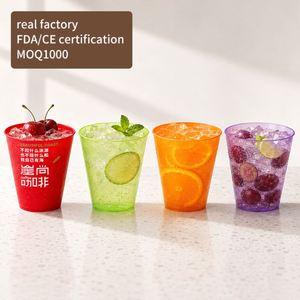 Vasos de Vino Desechables de Plástico Resistente y Grueso, Vasos de Cóctel/Tequila de PP, Impresión Digital con Logotipo Personalizado para Bares y Restaurantes - Product Image 1