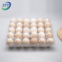Boîte à œufs en blister PET transparente haute clarté, prête à la vente, avec couvercle détachable, qualité alimentaire, antichoc, RPET, personnalisation OEM/ODM