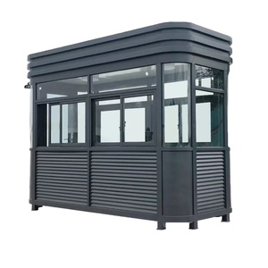 Postazione <span class=keywords><strong>di</strong></span> Sicurezza Mobile Contemporanea in Acciaio per Esterni, Cabina <span class=keywords><strong>di</strong></span> <span class=keywords><strong>Guardia</strong></span> Comunitaria, Stazione <span class=keywords><strong>di</strong></span> Servizio per la Sicurezza Domestica a Pagamento - Product Image 5