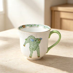 Tazas de Cerámica Personalizadas al por Mayor, Diseño de Sublimación, Tazas Bonitas para Cerveza con Diseños de Animales Verdes de Dibujos Animados - Product Image 6