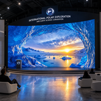 Panneau d'affichage LED intérieur GOB P1.86, 3840Hz, taux de rafraîchissement élevé, 4K, module 320x160mm, mur vidéo publicitaire, HDR10, 1200cd, basé sur le cloud
