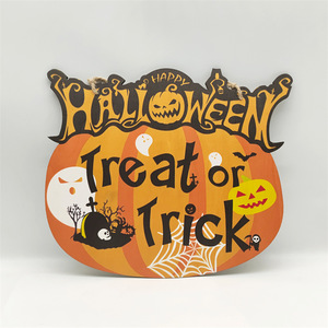 Decoración de madera de Halloween, colgante de fiesta artesanal de madera, colgante de una pieza personalizado - Product Image 3