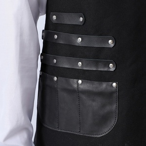 Tablier en toile épaisse Tablier de barista anti-salissure Tablier de barbier ouvrier de restaurant de cuisine Tablier de fleuriste de charpentier pour femmes homme - Product Image 3