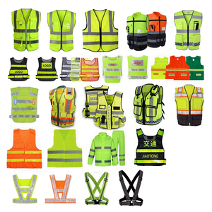 เสื้อกั๊กนิรภัยสองสี ไซส์ 5XL แขนสั้น ผ้าซอฟต์เชลล์ ผ้าทริคอตตาข่าย เสื้อทำงาน สะท้อนแสงรูปสามเหลี่ยม เสื้อกั๊กนิรภัยโพลีเอสเตอร์ - Product Image 4