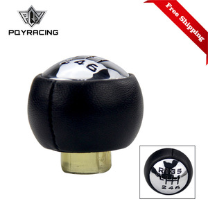 Pommeau de levier de vitesse manuel à 6 vitesses en cuir noir pour Peugeot 307 308 3008 407 5008 C3 C4 C8 Berlingo ergonomique - Product Image 5