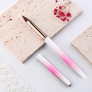 <span class=keywords><strong>2022</strong></span> nuevo Rosa degradado 100% Kolinsky cepillo de <span class=keywords><strong>uñas</strong></span> de tamaño 2 4 6 3D Diseño de Arte de <span class=keywords><strong>uñas</strong></span> cepillo Kolinsky flor - Product Image 6