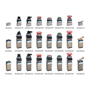 MSV-86522PB 1/4 "зеленый гриб Кнопка воздушный механический клапан 2/5 способ мгновенного ручного управления OEM настраиваемый - Product Image 4