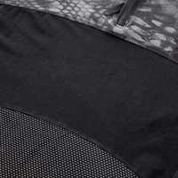 T-shirt tactique respirant en maille camouflage python noir personnalisé 4ème génération pour les sports de plein air et l'utilisation sur le terrain