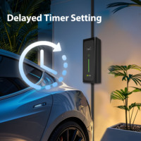 Chargeur de voiture électrique mobile Zencar 16A 3,6 kW EVSE 220V AC avec courant réglable pour la recharge à domicile et en extérieur