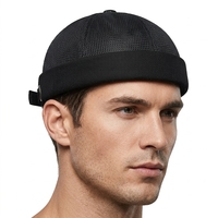 Gorra de marinero transpirable de malla sin visera con estampado digital, estilo hip-hop, para viaje, moda de verano, venta al por mayor
