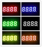 Certificat RoHS CE Mini afficheur LED à sept segments de 0,2 pouce, 4 chiffres, 7 segments SMD pour affichage de compteur