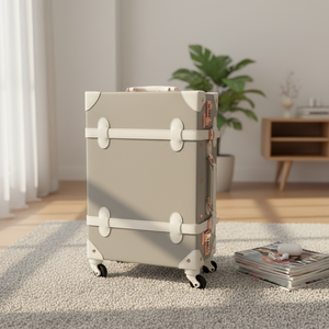 Set di Valigie di Lusso in Pelle PU <span class=keywords><strong>Vintage</strong></span> Artigianale per Donna, Bagaglio a Mano con Serratura TSA, Pronto per la Spedizione - Product Image 1