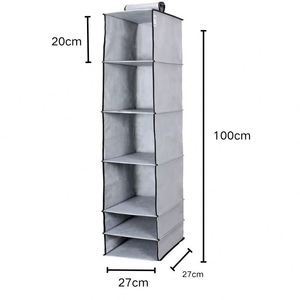 Fabric Foldable Hanging and Portable Storage Bag With 6 Layers of Non-woven Fabric for Wardrobe Organization Clothes Storage - Product Image 2