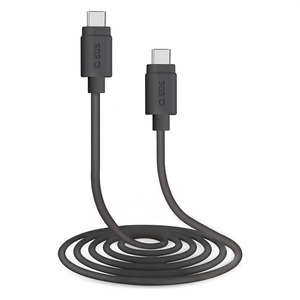 Cavo USB <b>C</b> <b>CHARGING</b> DATA <b>CABLE</b> 60W Black 1,5m TECABLETCC31K - Product Image 3