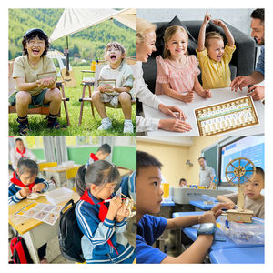 لعبة خشبية يدوية لعبة مونتيسوري مستوحاة من العداد الجذعية ألعاب تعليمية خشبية - Product Image 5